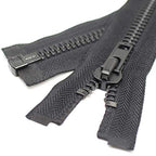 Yahoga 10 38 Inch Black Nickel Separating Jacket Zipper Large Y-Teeth Metal Zipper Heavy Duty Metal Zippers For Jackets Sewing C