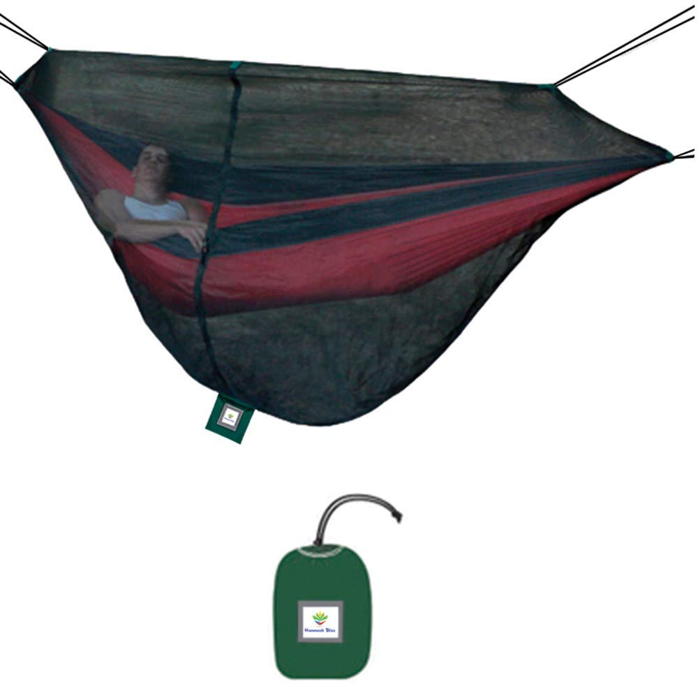 Hammock Bliss Mosquito Net Cocoon -The Ultimate Hammock Bug Net with Insect Proof No See Um Mesh - Make Hammock Camping A Bug Fr