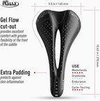 Selle Italia, Sport Gel Flow, S, Mtb And Road Bike Saddle, 270 X 140Mm, Unisex, 330G, Black