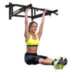 Onetwofit Wall Mounted Pull Up Bar With More Stable 6-Hole Design For Indoor And Outdoor Use, Maximum Weight 440 Lbs Ot103