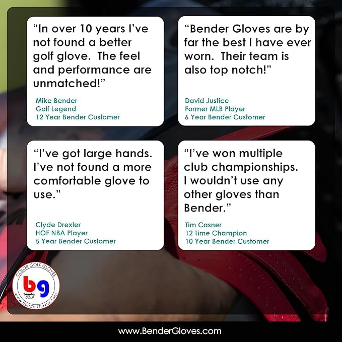 Bg Bender Golf Glove  Wear On Right  (Gray Digital, Mens Xl)