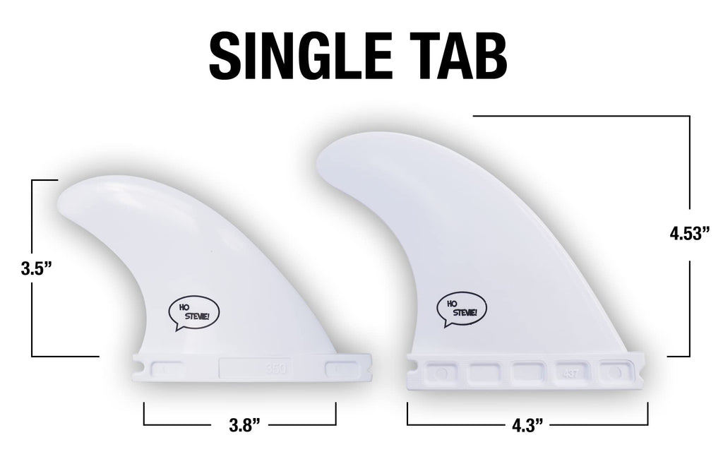 Ho Stevie! Frp Quad (4) Surfboard Fins - Stronger Than Regular Nylon Fins - Includes Fin Bag, Screws, Wax Comb And Fin Key (Whit