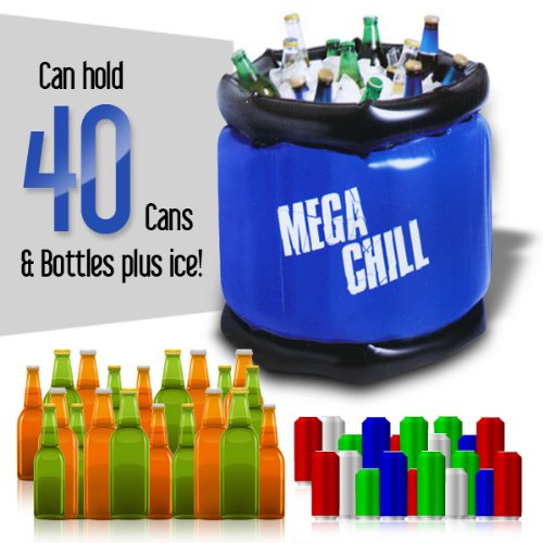 Mega Chill Yard Play Large Inflatable Cooler (Holds ~48 Cans)