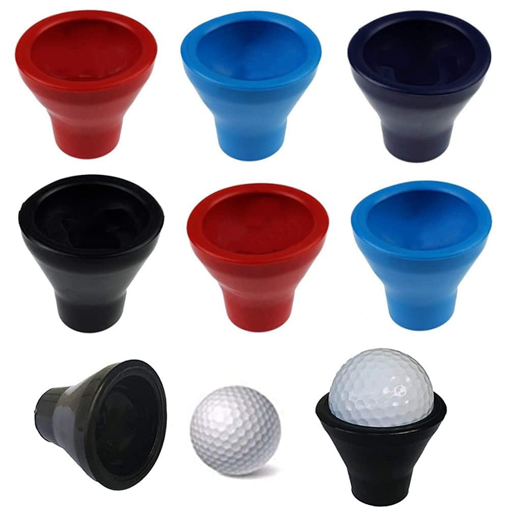 Apzdfgifcd 6 Pack Golf Ball Retriever Putter Picker Grip Pick Up Tool,Putter Ball Pick Up, Golf Ball Pick-Up Suction Cup 5 Color