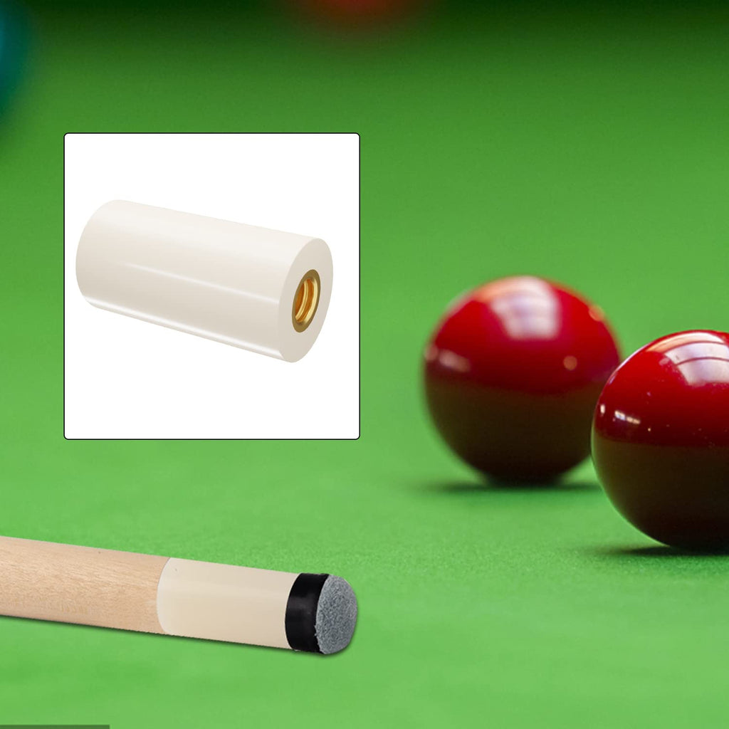 Gse 10 Pieces 12Mm/13Mm White Billiard Stick Nylon Ferrules, Pool Cue Stick Screw-In Ferrules Replacement (13Mm, Nylon Ferrules)