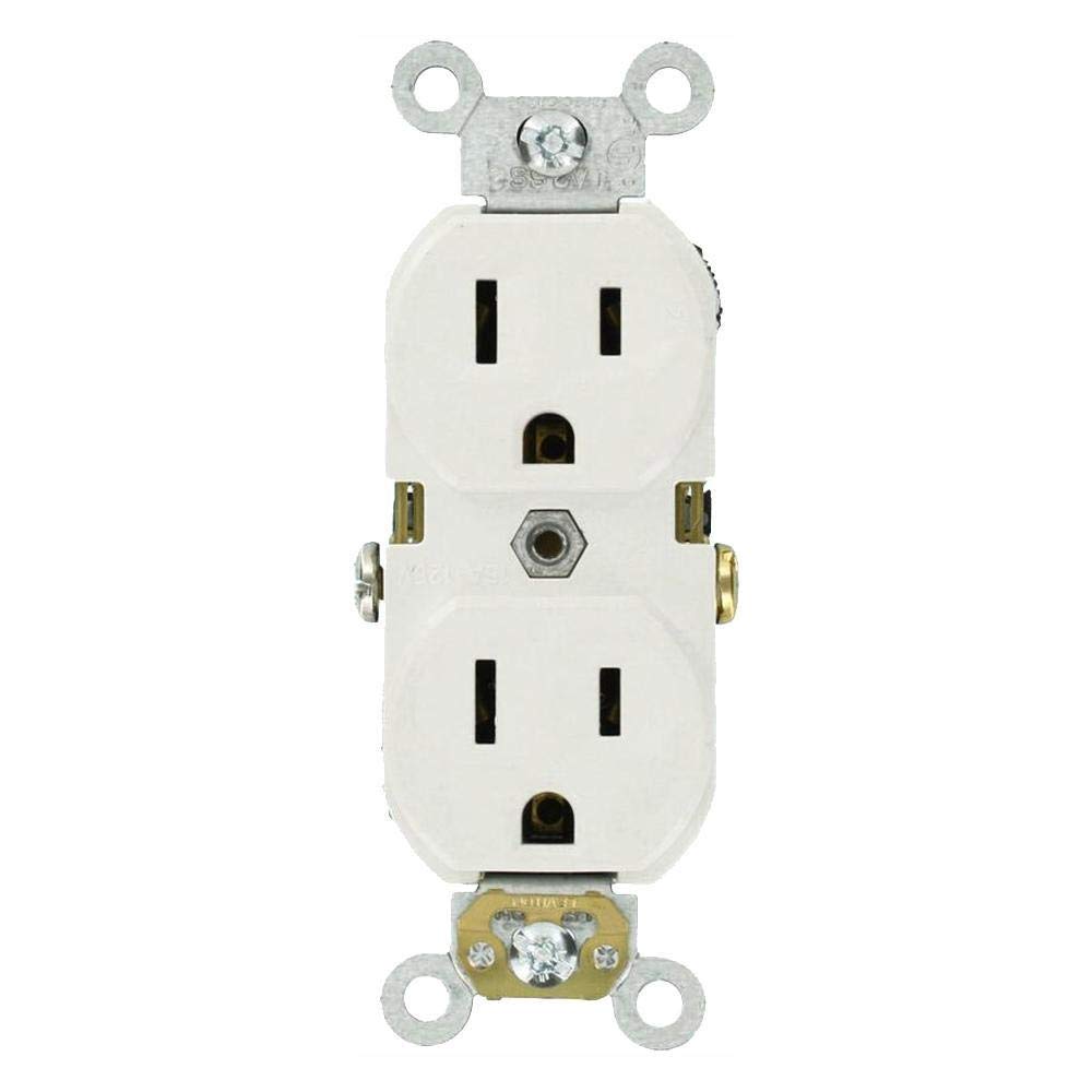 Outlet Dplx 15A Wht (Pack Of 1)