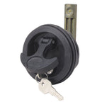 Perko 1091Dp3Blk Surface-Mount Locking Latch For 1/8'' To 3/4'' Thick Smooth/Carpeted Surface, Fits 2-1/2'' Hole - 1-1/4'' To 1-