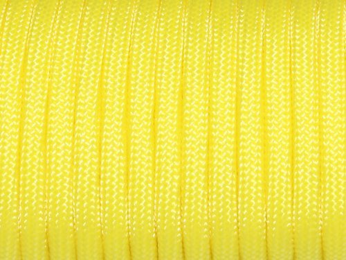 7 Strand Core 550Lb Paracord Parachute Cord Lanyard Mil Spec Type Iii-100Ft (Yellow(19#))