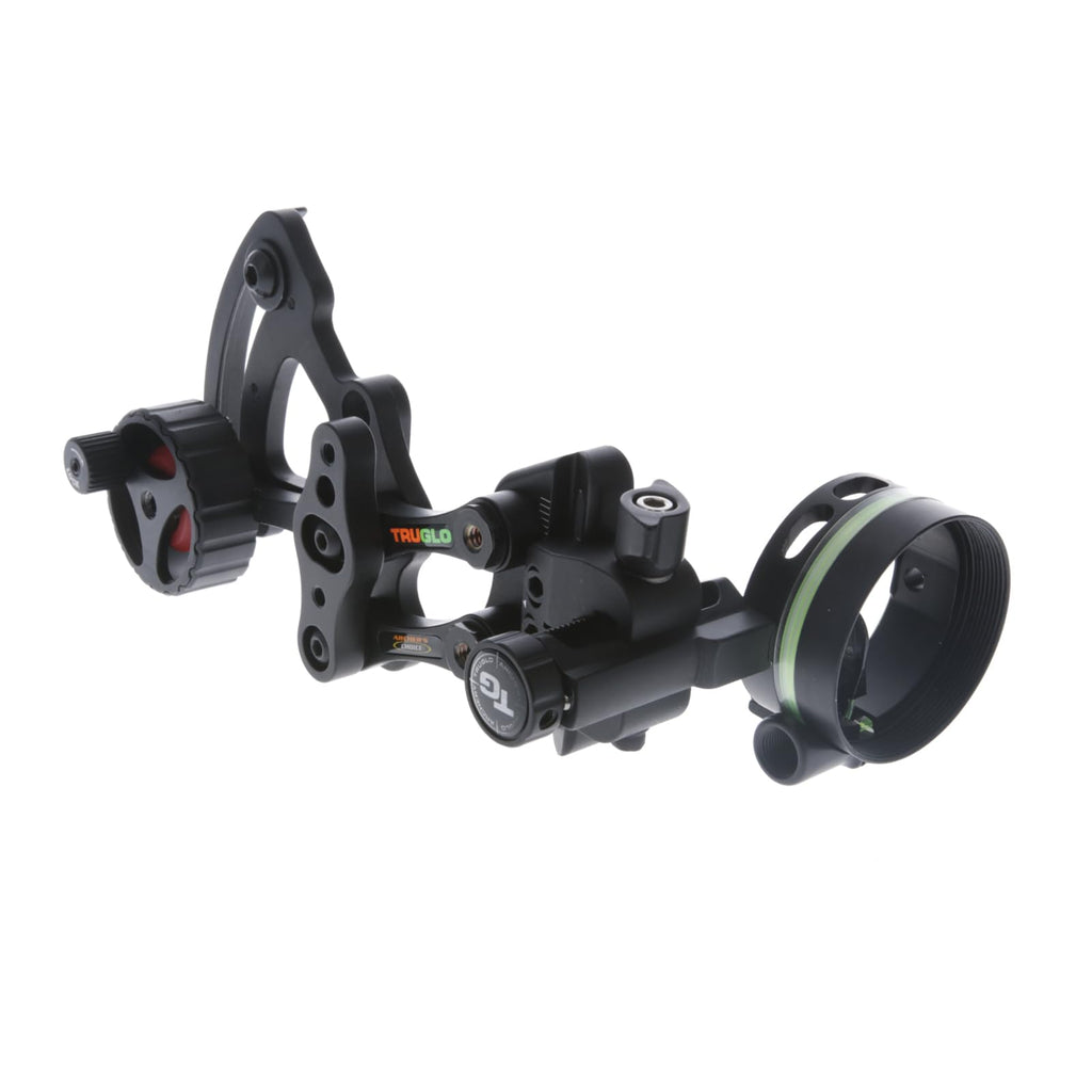 Truglo Range-Rover Series Single-Pin Moving Bow Sight, Black, Left-Handed, .019'' Pin, Toolless Micro-Adjustable Windage