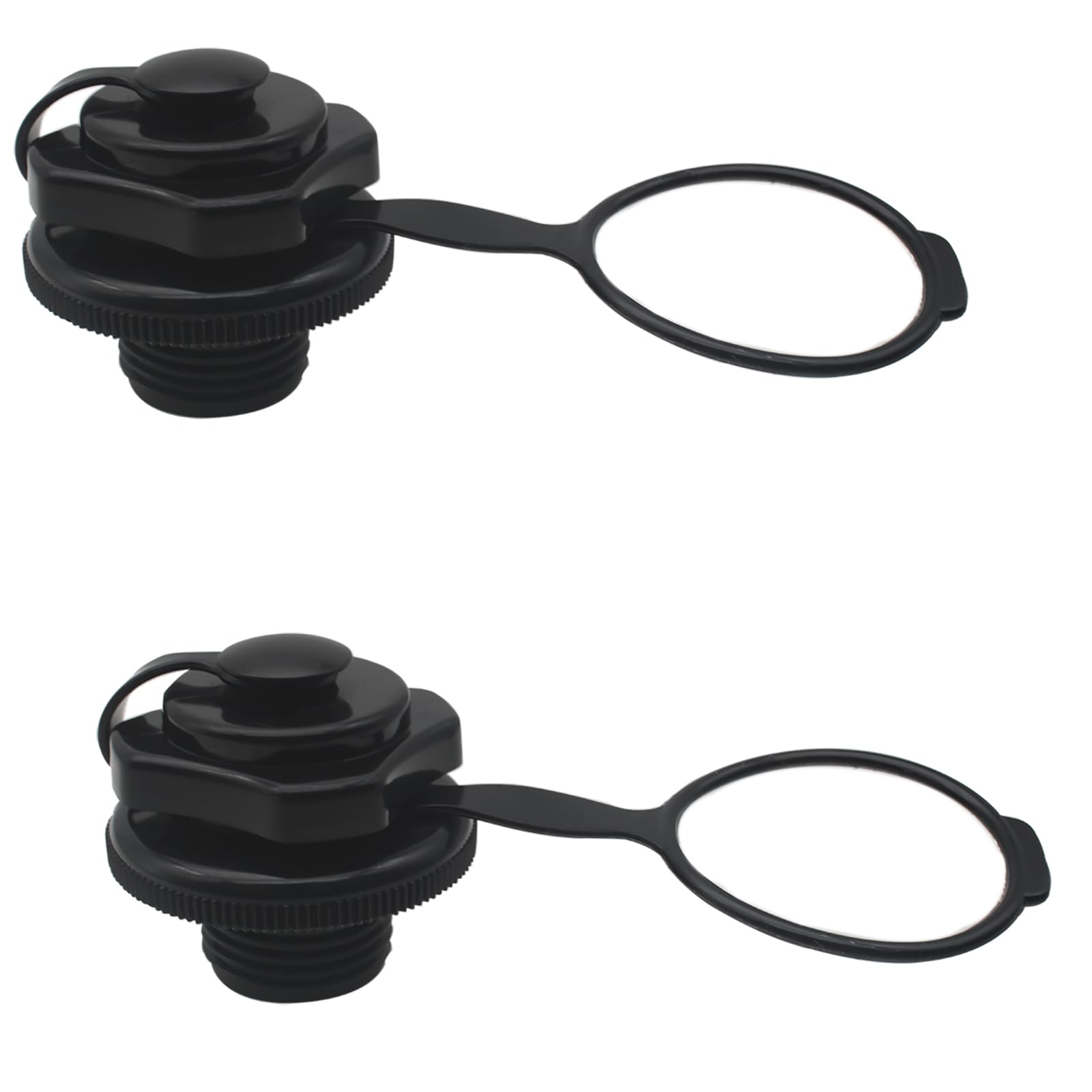 OZXNO 2 Pcs Inflatable Boat Air Valve 22mm Plastic Air Valve Caps for Inflatables Towable Tube Plug for Inflatable Raft Boat Kay