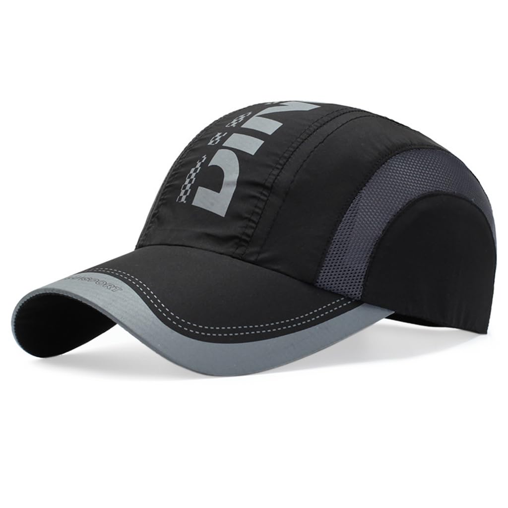 Zibuyu Baseball Cap Cotton Outdoor Summer Sports Adjustable Classic Black