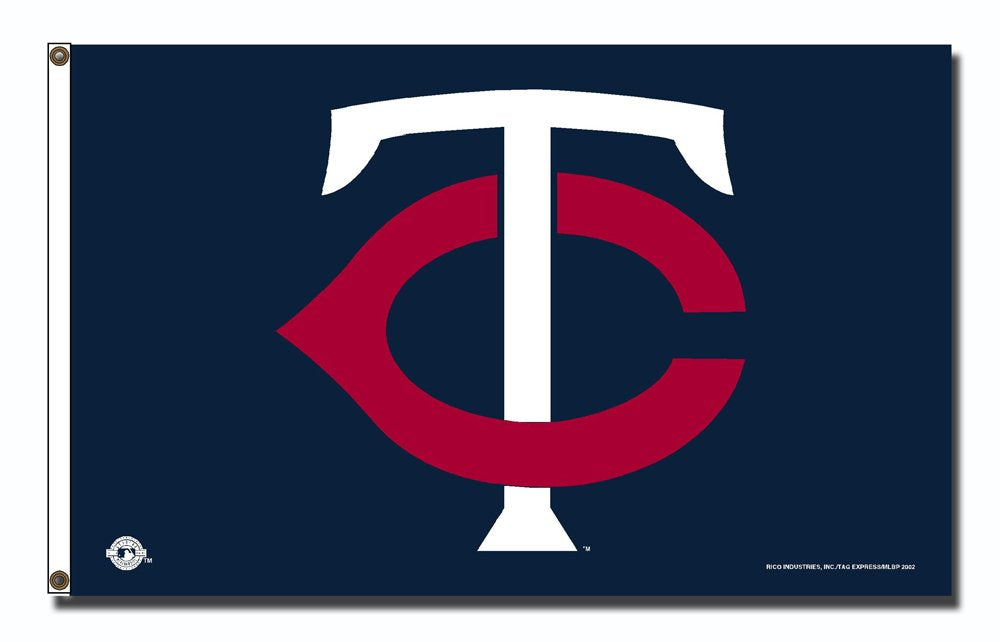 Rico Industries MLB Minnesota Twins 3-Foot by 5-Foot Banner Flag