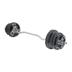 US Weight 60lb Curl Bar Weight Set with Spring Clips - Adjustable Workout Set for Home Gym - Ideal Exercise Equipment for Full-B
