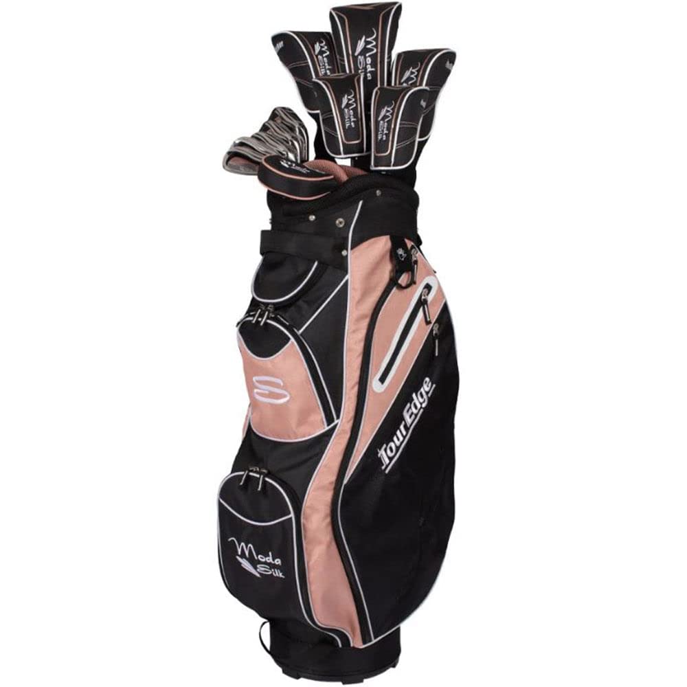 Tour Edge Moda Silk Womens Golf Set-Black-Rose Gold-Rh, Regular (Sksrgl11.B)