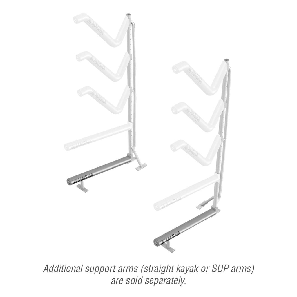 Magma Products, R10-1001 Storage Rack System Base Frame Kayak/Sup Dock Mounted, Polished Stainless Steel