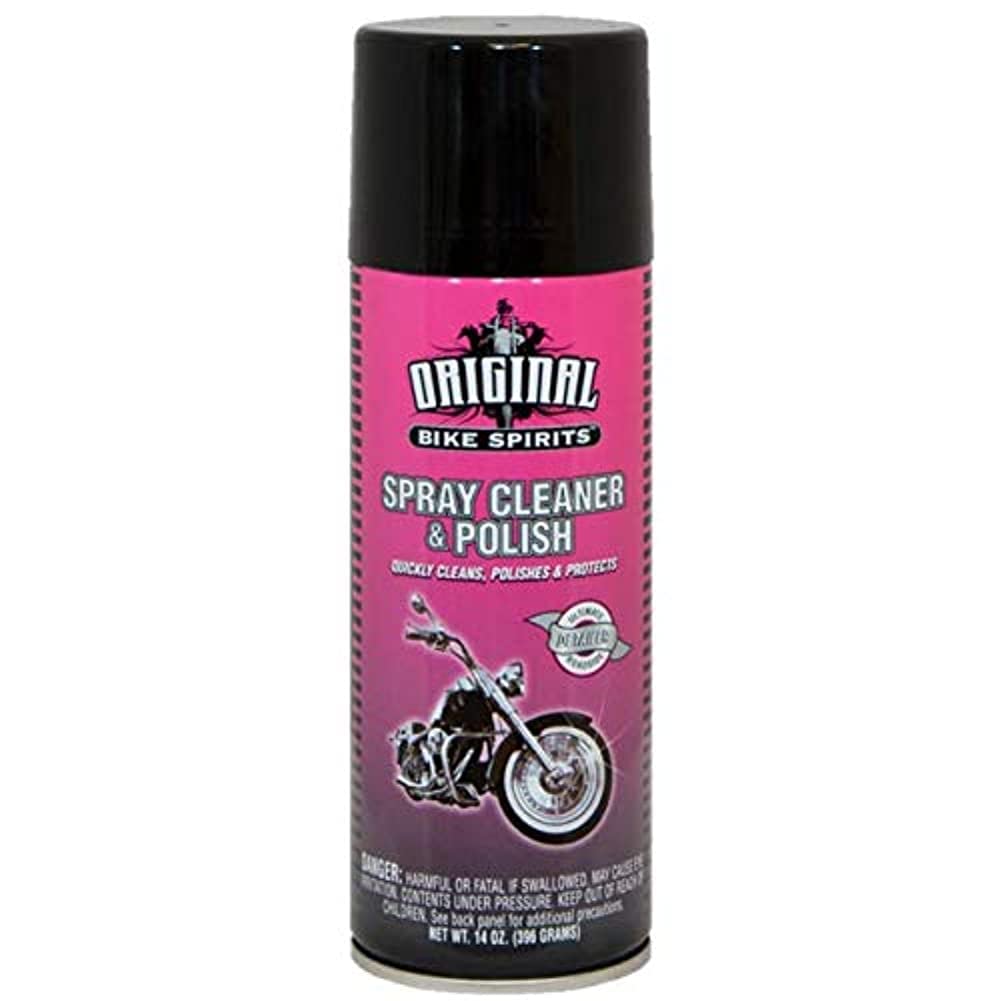Original Bike Spirits Cleaner And Polish Aerosol (Case Of 12) - The Ultimate Detailer In A Can To Make Your Ride Shine