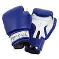 Proforce Leatherette Boxing Gloves, Blue & White 20 Oz By Awma