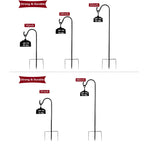 Excmark Shepherd Hook 32 Inch 12 Inch Thick Use At Weddings, Hanging Solar Lights, Lanterns, Bird Feeders, Metal Hanger Hook (Br