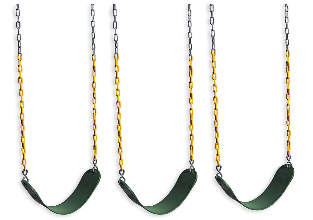 Eastern Jungle Gym Replacement Sling Swing Pack Of 3 With Coated Swing Chains