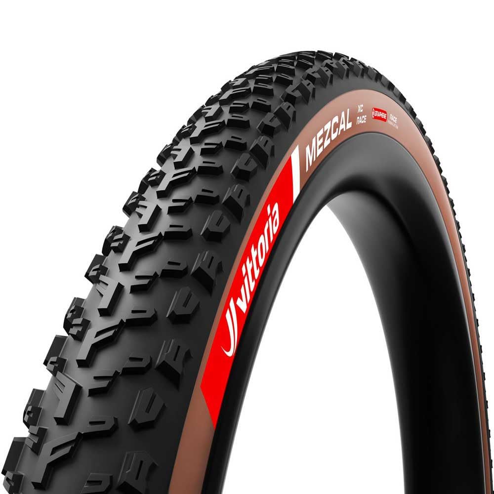 Vittoria Mezcal XC Race Tubeless Ready Mountain Bike Tire - 29x2.4 Brown Sidewall Fast Rolling XC MTB Tire