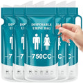 Proberos 5Pcs Urine Bags Unisex Disposable Pe Urine Bags With Handle 750Cc Capacity Ziplock Leaking Proof Urine Bags For Men Wom