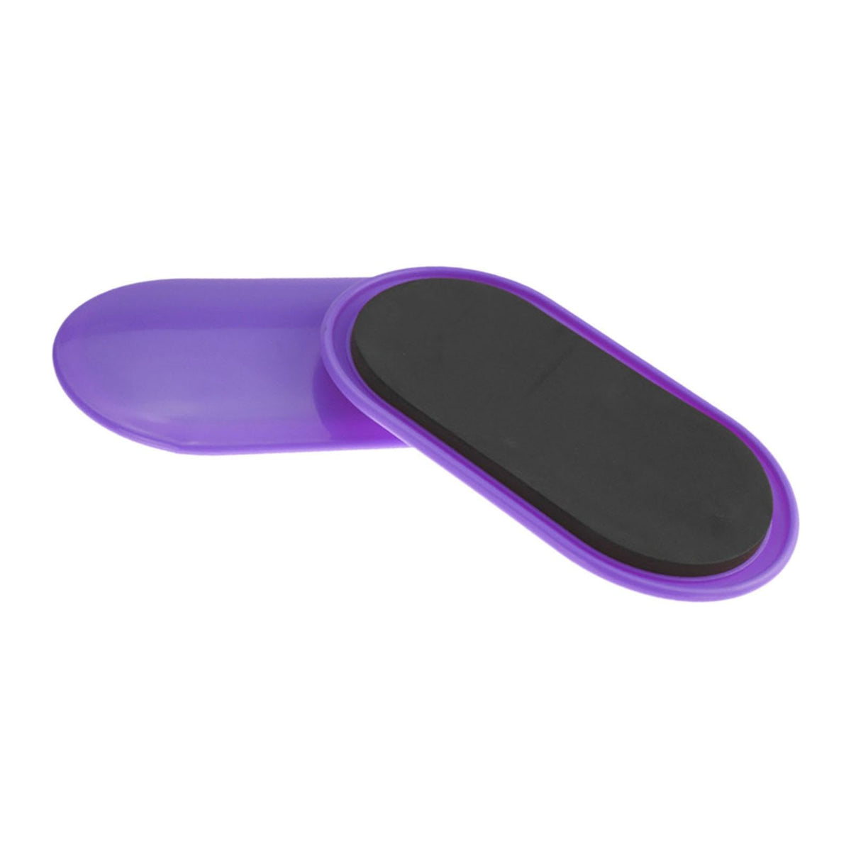 SNAPPSY 2Pcs Exercise Core Sliders Travel Abdominal Training Foot Balance Slide Pads Violet