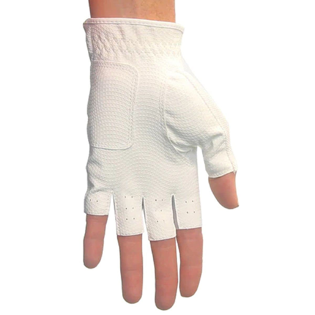 Orlimar Allante Half-Finger Golf Glove - Women? Left Hand Large (For Right-Handed Golfer),White