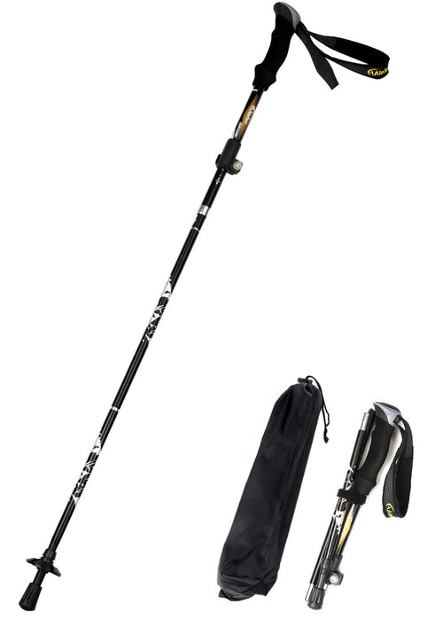 A Alafen Aluminum Collapsible Ultralight Travel Trekking Hiking Pole For Men And Women Purple