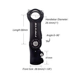 Fomtor 25.4Mm Adjustable Stem 0~90 Degree 90Mm Mtb Adjustable Bike Stem For 25.4Mm(1) Handlebars, Suitable For Most Of Mountain