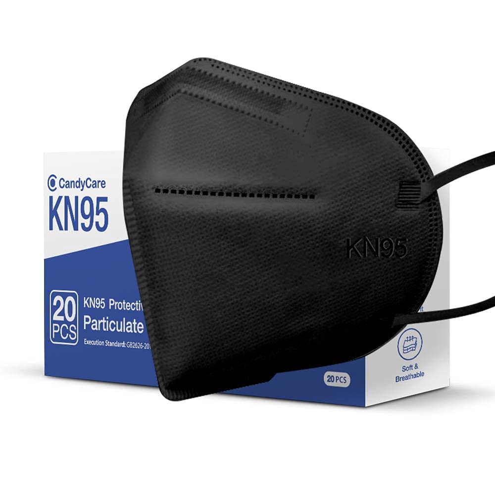 Kn95 Particulate Respirator - 20 Pack Face Mask 5 Layers Cup Dust Mask Protection Against Pm25 Dust Particles, Smoke And Haze-Pr