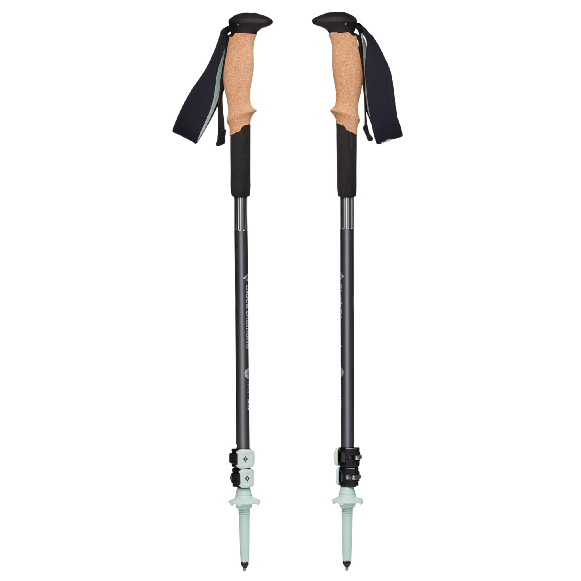 BLACK DIAMOND Pursuit Shock Trekking Poles (Pair)| Shock-Absorbing Design | Adjustable Aluminum | for Hiking & Backpacking | Ste