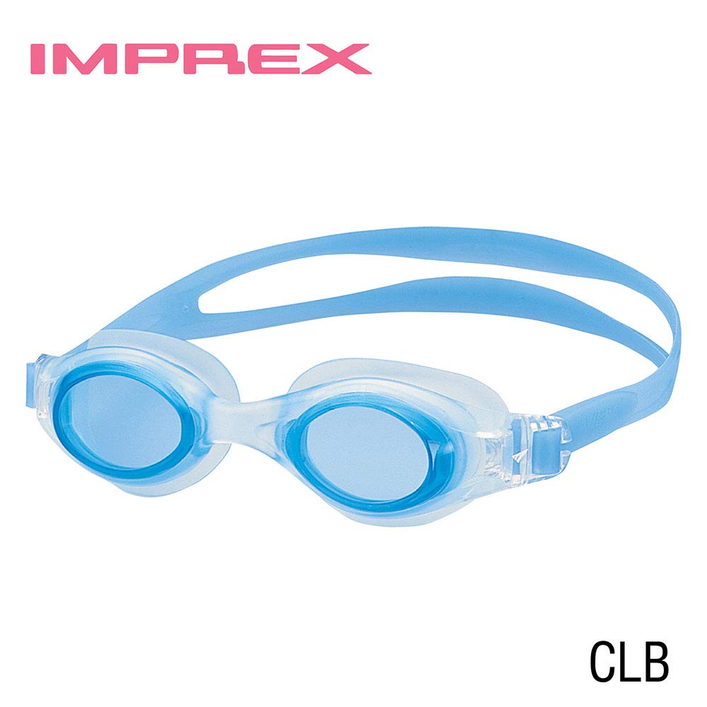 View Swimming Gear V-300 Imprex Swim Goggles, Clear Light Blue