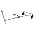 BRIS Stainless Steel Boat Launching Dolly for Inflatable with 16 Wheels Hand Trailer