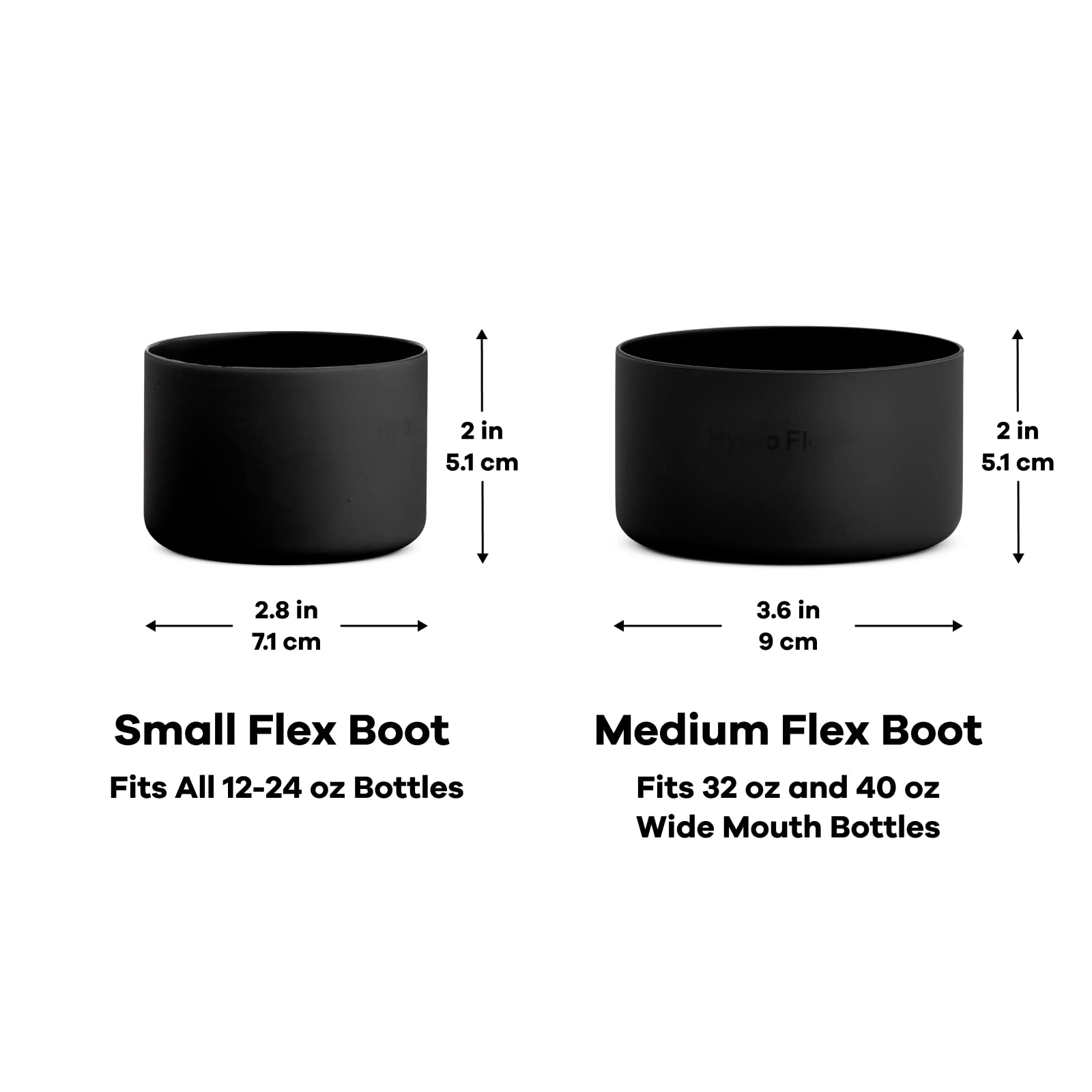 Hydro Flask Flex Boot - Accessory Silicone Water Bottle Protector - Dishwasher Safe, Bpa-Free, Non-Toxic Small