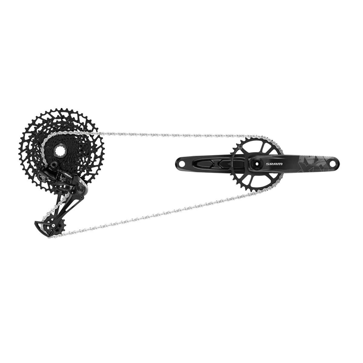 SRAM NX Eagle Groupset: 175mm 32 Tooth DUB Boost Crank, Rear Derailleur, 11-50 12-Speed Cassette, Trigger Shifter, and Chain