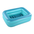 HIWENA Kiddie Pool, 45x35x14inch Green Inflatable Kids Swimming Pool with Fast Valve, Repair Patch & Drain Plug, Summer Water Fu