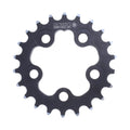 Origin8 Alloy Ramped Chainrings, 58mm x 22t, Black/Silver