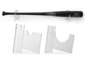 Baseball Bat Wall Mount for Horizontal Display - Sturdy Acrylic Bat Holder - Fits Any Baseball or Softball Bat (Hardware Include