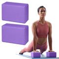 CHOUDHARY ACUPRESSURE Yoga Blocks, 2 Pack, HighDensity EVA Foam, Lightweight, for Pilates, Stretching and Fitness