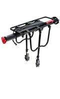 Fastped Quick Release Aluminum Bicycle Rear Seat Rack Adjustable Mountain Bike Luggage Carrier With Reflector, Black