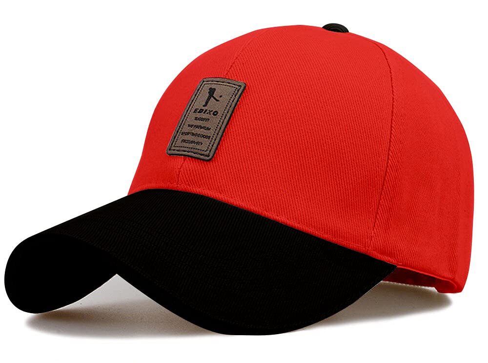 Alamos 1 Pc Multicolor Red With Black Fibre Edixo Cap