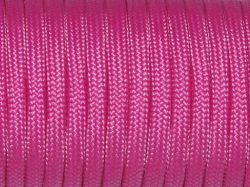 7 Strand Core 550Lb Paracord Parachute Cord Lanyard Mil Spec Type Iii-100Ft (Dark Pink(60#))