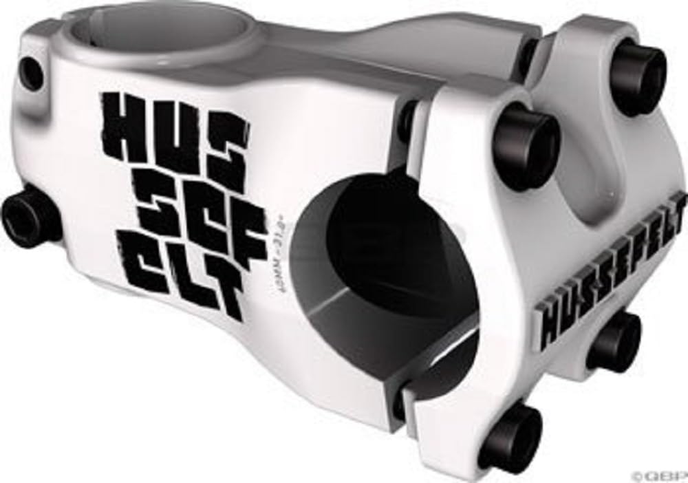 Truvativ Hussefelt Stem 60Mm Clamp 31.8Mm +/-0 Deg 1 1/8 In White Aluminum Mtb