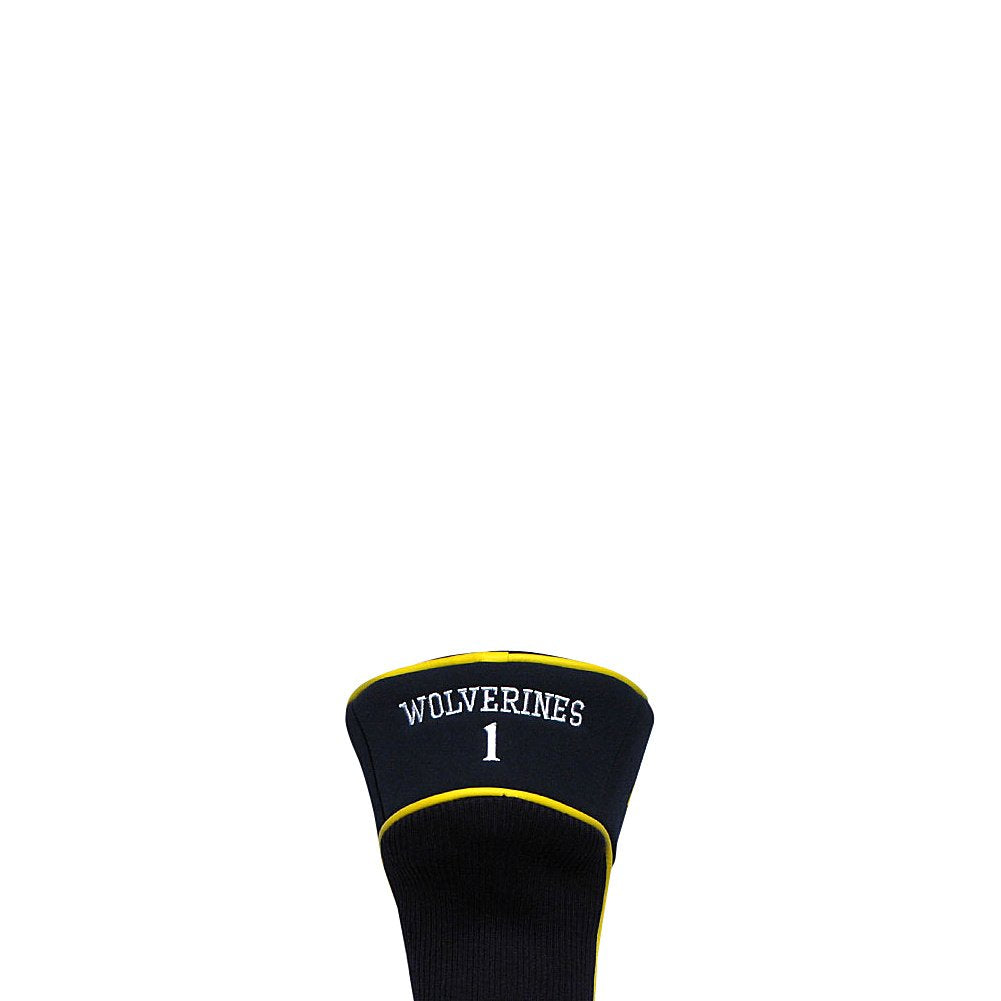 Team Golf Ncaa Michigan Wolverines Contour Golf Club Headcovers (3 Count) Numbered 1, 3, & X, Fits Oversized Drivers, Utility, R