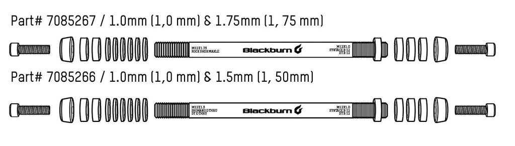 Blackburn Bike Trainer & Trailer Adapter Kit (Black, 1.5Mm)