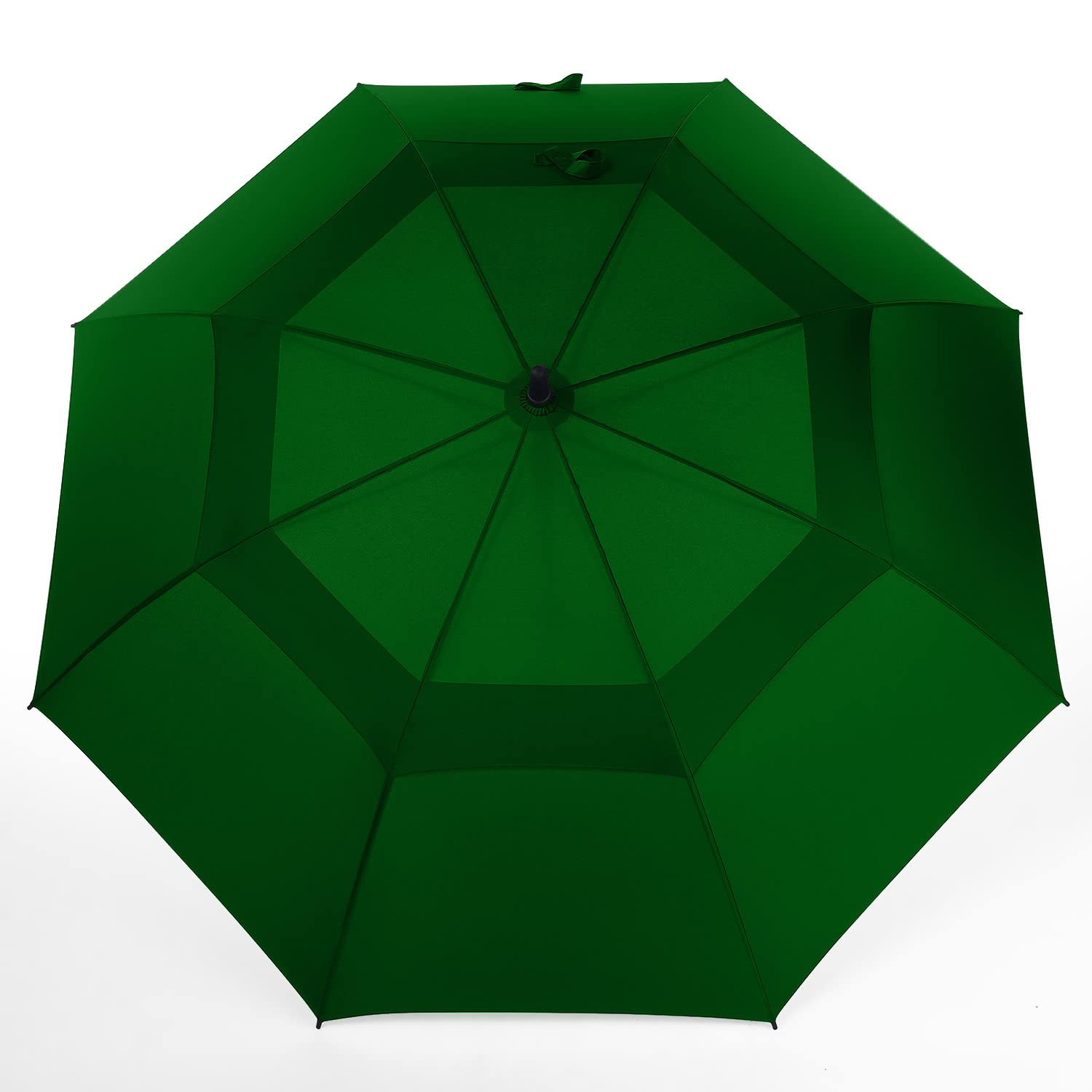 Mrtlloa 62 Inch Automatic Open Green Golf Umbrella, Extra Large Oversize Double Canopy Vented Windproof Waterproof Stick Umbrell