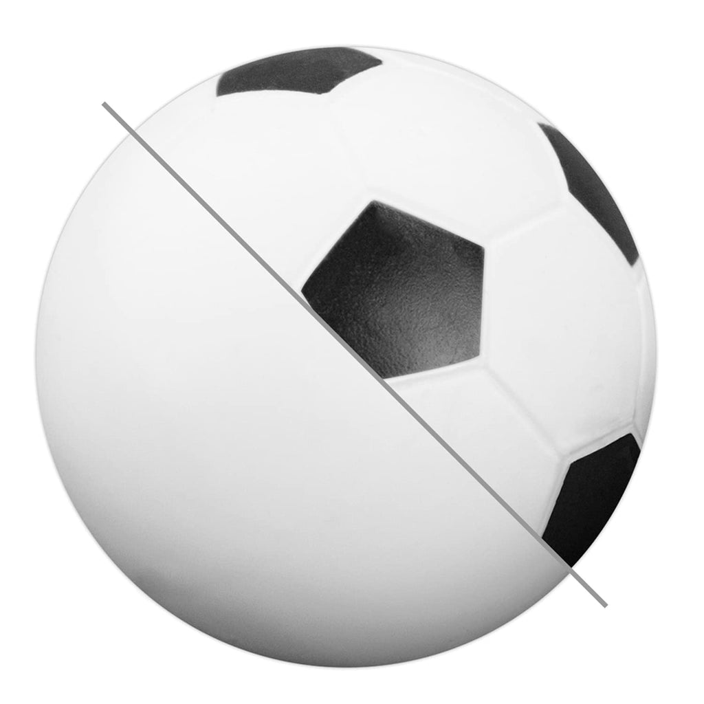 12 Pack Of Mixed Foosballs - For Standard Foosball Tables & Classic Tabletop Soccer Game Balls (6 Black & White Soccer) (6 Smoot