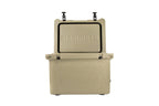 Mammoth Ranger 25 Cooler, Insulated Hard Ice Chest With 25 Quart Capacity, Holds 30 Cans, Great For Boat, Camping, Tan
