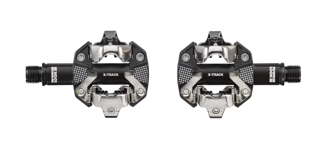 Look Cycle - X-Track Mtb Bike Pedals - Standard Spd Mechanism Compatible - Clipless Pedal - Aluminium Body - Double-Sealed Chrom