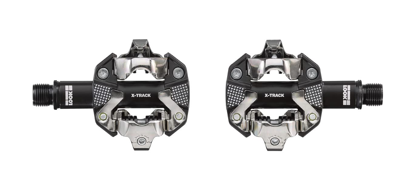 Look Cycle - X-Track Mtb Bike Pedals - Standard Spd Mechanism Compatible - Clipless Pedal - Aluminium Body - Double-Sealed Chrom
